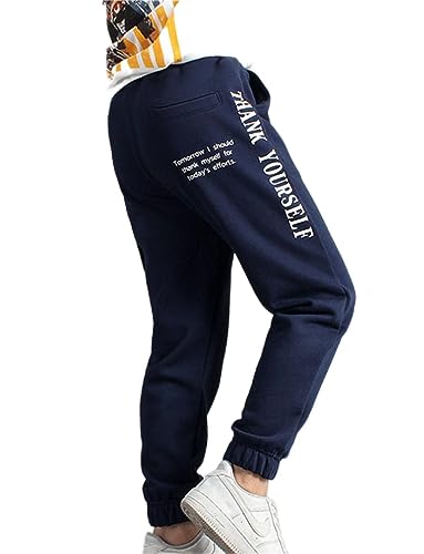 Image of HILEELANG Toddler Boy Sweatpants Kids Sport Jogger Cotton Casual Active Playwear Sweats Pants 2-Pack