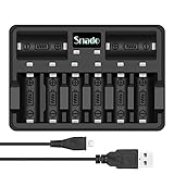 8 Independent Charging Channels With Status Indicator - Charges up to 8 rechargeable batteries in independently, without having to only charge batteries in pairs. Each port comes with its own independent status indicator to monitor each individual battery's charging status.