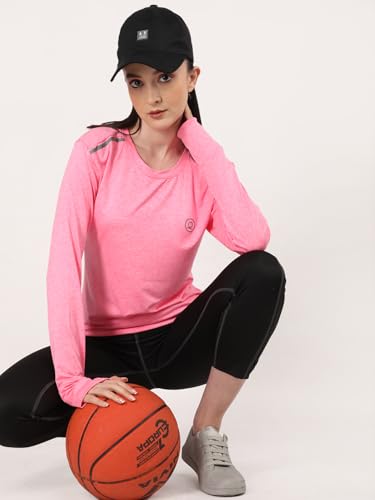 Image of CHKOKKO Tshirt for Woman Regular Fit Gym Workout Lightweight T Shirt for Women Breathable Round Crew Neck T Shirts for Sports Like Training, Running