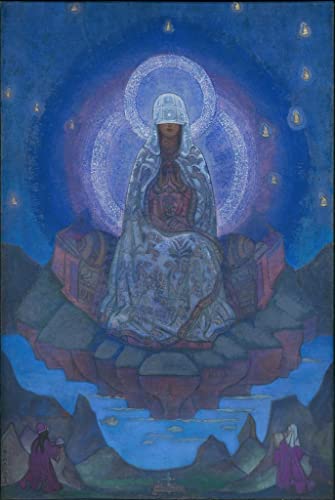 Cuadro de lienzo de la Madre del Mundo de Nicholas Roerich decorativo para salon 60x90cm