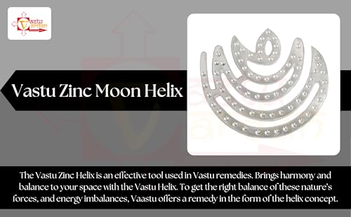 Image of Zinc Chand Helix | 4 Inch Approx | Pack of 3 | North-East /North Vastu Remedy | Main Door, Bedroom, Toilet | Vastu Dosh Correction Helix | Vastu Remedies Product
