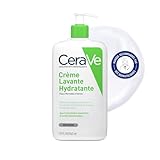 CeraVe - Crème Lavante Hydratante - Visage & Corps - Nettoie et Hydrate Sans Altérer la Barrière Cutanée - Aux 3 Céramides Essentiels + Acide Hyaluronique - Peau Normale à Sèche - 562 ml
