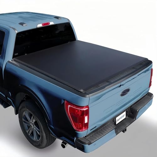 Perfit Liner Soft Roll Up Tonneau Cover fits 2004-2014 Ford F-150 (Inclu. 2006-2014 Lincoln Mark LT) Styleside/Fleetside 5.5ft Truck Bed Without Drilling & Easy to Install Vinyl Cover