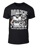 DTGVirgil Black Las Vegas Maxx Crosby Bootleg Style Throwback Style T-Shirt Men's Adult 2XL