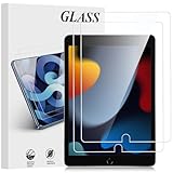 Cnarery 2 Pack Screen Protector for iPad 9th/8th/7th Generation (10.2 inch 2021/2020/2019), Apple Pencil Compatible, 9H Hardness, HD Clear, Bubble Free, Anti-Scratch Tempered Glass Film