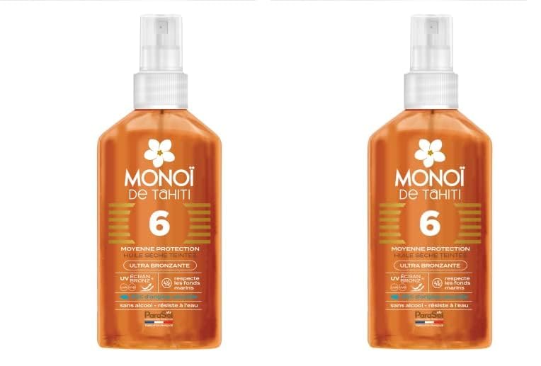 ParaSol Spray Monoï de Tahití 6 FPS Teñido (Paquete de 2)