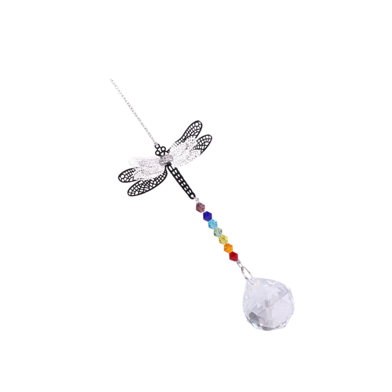 SWOOMEY Wreaths for Windows 1PC chandelier beads chain rearview mirror hanging accessories nativity decor dragonfly crystal car pendant beaded trim windows Cartoon gemstone beads