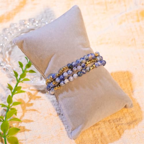 Image of YGLINE Boho Handmade Wrap Leather Tube Crystal Stone Bracelet for Women
