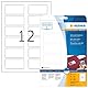 HERMA 9643 QR Code Etiketten blickdicht, 25 Blatt, 80 x 40 mm, 12 pro A4 Bogen, 300 Stück, selbstklebend, bedruckbar, matt, blanko Papier QR-Code Klebeetiketten Aufkleber, weiß