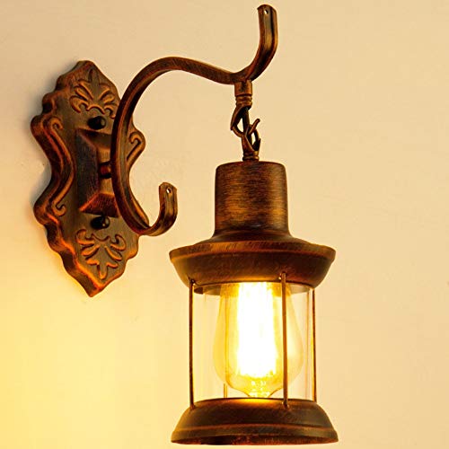 Mode Antik Kreative Laterne Lampe Petroleumlampe Europäische Retro Industrie LOFT Persönlichkeit Wandleuchte Einfache Wohnzimmer Schlafzimmer Nachttisch Arbeitszimmer Wandleuchte American Bar Cof Cover