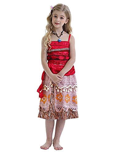 Image of WonderBabe Little Girls Adventure Costumes Skirt Set Princess Dress Up Hallowee Outfit Kids Fancy Birthday Party Dress