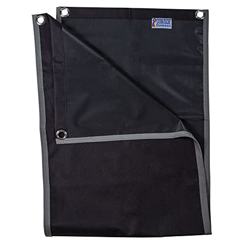 Dura-Tech Stall Front Leg Wrap Holder | Color Black/Gray | Essential Horse Care Accessory | Stores Multiple Wraps & Bandages | Durable 600D Poly Material | Ideal for Home or Show Use