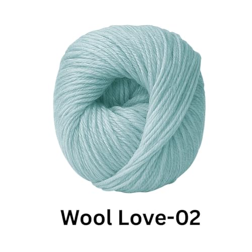 Image of VCR Light Blue Yarn, 25 Grams Hank, 85 Meters Length, 100% Merino Wool, Pack of 1, Shrink-Resistant Soft, Warm and Premium Wool Yarn for Knitting, Crochet and Craft Projects