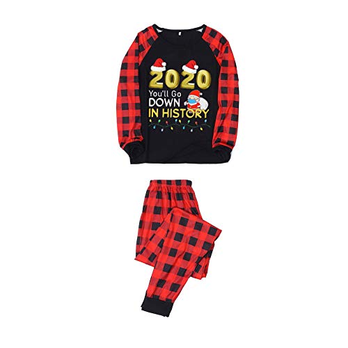 Pijama de Natal para a família, conjunto de pijamas de Natal para a família, roupas de dormir de alg