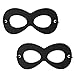 2Pcs Superhero Masks, Black Felt Eye Masks, Adjustable Half Masks for Kids