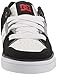 DC Pure Kids Skate Shoe, White/Black/RED, 2 US Unisex Little