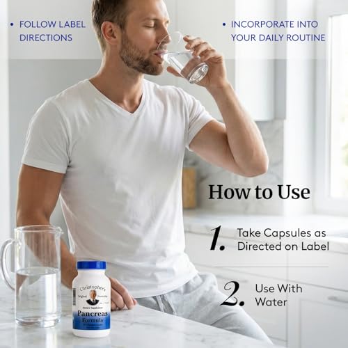 Image of Christopher's Original Formulas Pancreas Formula - Pancreas Cleanse Detox & Repair - Probiotics for Digestive Health