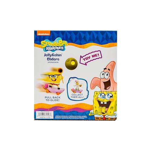 SPONGEBOB SQUAREPANTS Jelly Fishin Gliders - 5 in Spongebob Pull-Back Racing Toy with Action Net, Fast Motion & Undersea Adventure Play for Kids Ages 3+ by SPONGEBOB SQUAREPANTS - Image 5