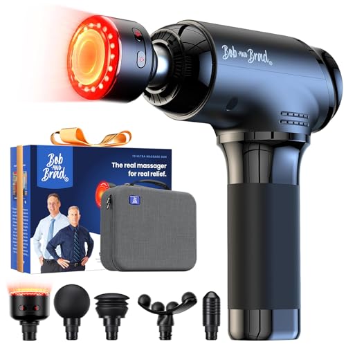 BOB AND BRAD T2 Ultra Massage Gun with Heat and Red Light