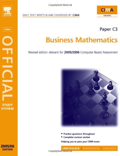 Buy Business Mathematics (CIMA Study System Series- Certificate Level) — BookShops.in