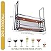 Mobile Storage Rack Freestanding Display Rack Tool Pegboard Garage,Vintage Metal Ceiling Mounted Hanging Wine Glass and Bottle Holder with Stemware Glass Shelf Perfect for Bar Restaurant and