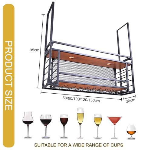 Soporte vintage para botellas con luz LED de 2 niveles miniatura 7