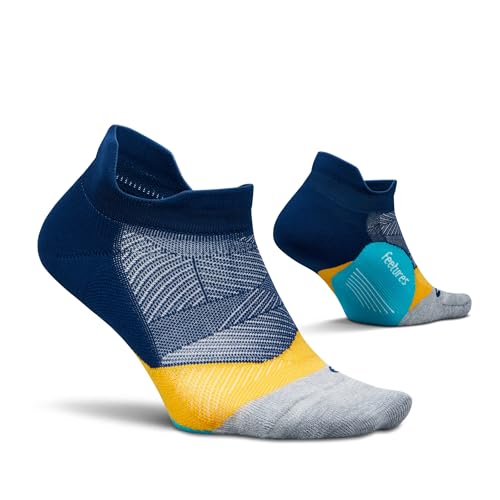 Feetures Elite Light Cushion No Show Tab Athletic Ankle Socks
