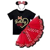 💖【GRÖßE】Mädchen Minnie Thema Geburtstagsfeier Outfit Größen für Halbes / eins / zwei / drei / vier / fünf Jahre altes Kindermädchen. Weitere Informationen finden Sie vor dem Kauf in den Größeninformationen. Tolles Gefühl, so stylisch, super süßes Cake Smash Outfit! Passt perfekt zu deinen Mädchen und ist einfach bezaubernd