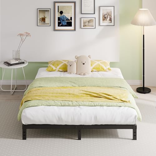 EMODA Queen Bed Frame No Box Spring Needed 10 Inch Heavy Duty Metal Platform BedFrame Queen Size with Steel Slats, Easy Assembly, Black by EMODA - Image 6
