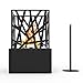 Regal Flame Indoor Outdoor Bruno Ventless Tabletop Portable Bio Ethanol Fireplace - Black