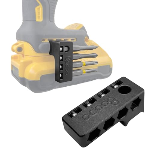 Magnetic 1/4-Inch Hex Bit Holders Fit for Dewalt Wrox Cordless Impacts Screwdrivers Powerful Magnet Drill Bit Holster Sleeve Organizer Hex Screw Bit Storage on side of Power Drill Right Side