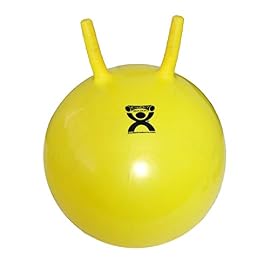 CanDo 30-1825 Inflatable Exercise Jump Ball, 16″, Yellow