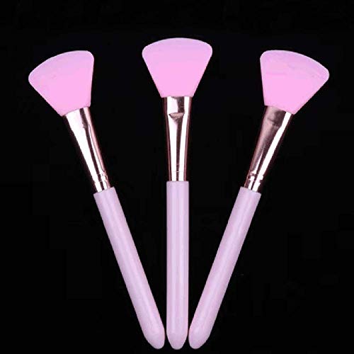 Nail Brushes 1/5pcs/lot Soft Silicone Facial Face Mash Pink Fan Shaped Makeup Brush Cosmetic Tools Skin Care Brochas para Maquillaje - (Color: 1Pcs)