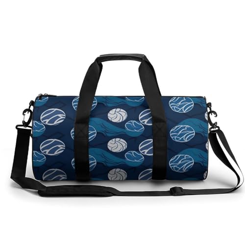 Sac de sport bleu volley avec compartiment chaussures astucieux pour vos entraînements