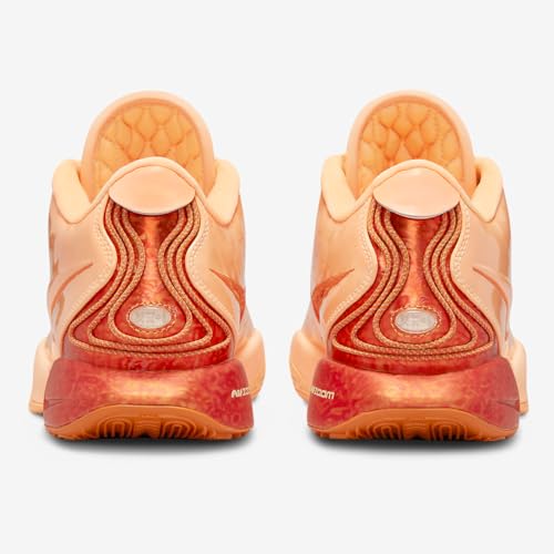 NIKE Lebron XXI Basketball Shoes (FV2345-800, Melon Tint/Metallic Red Bronze/Monarch) Size 7.53