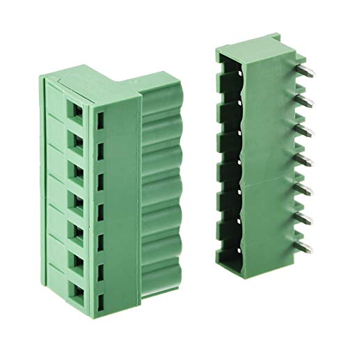 Conector de tornillo PCB 7-pin 5.08mm de ángulo recto para placas de circuito 5