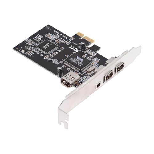 cablecc 400Mbps PCI E 1X 4X 16X auf 4 Ports Firewire 400 Capture Card IEEE 1394a PCI Express Card 6Pin and 4Pin IEEE 1394 Adapter