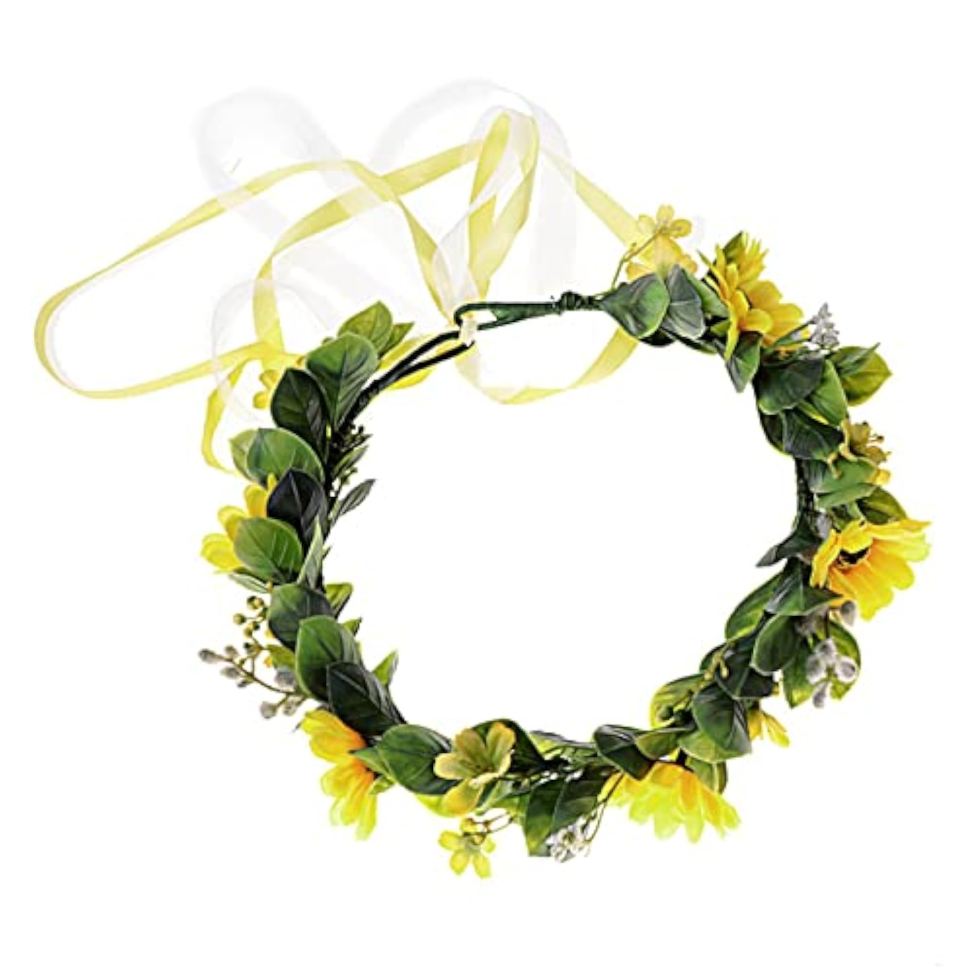 Handmade Leaf Flower Crown Garland Headpiece for Weddings