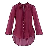  SIENNA Bluse - Goldfaden - Bordeaux - Größe 38