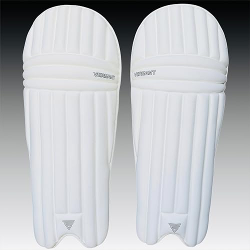 Image of VERSANT OG Moulded Cricket Batting Legguard for Mens (Light Weight) (White, Youth)