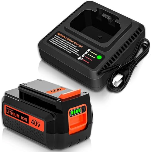Munikind 3.6Ah Replacement and Charger for Black and Decker 40 Volt Battery