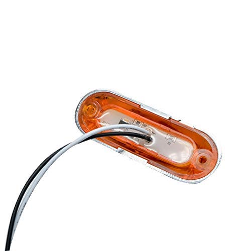 Luci Laterali, 2X 4 LED 12V / 24V Amber Car Side Clearance Marker - 2