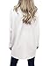 ANRABESS Womens Turtleneck Long Sleeve Sweater Asymmetric Hem Casual Winter Pullover Knit Tops A87bai-M White