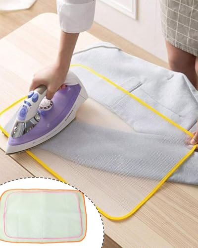 Image of 4pcs Iron Mat, Iron Board for Ironing Clothes, Heat Resistant Ironing Board Covers, Table Cloth Cover for Delicate Garments, for Stable Ironing Surface (Random Color)