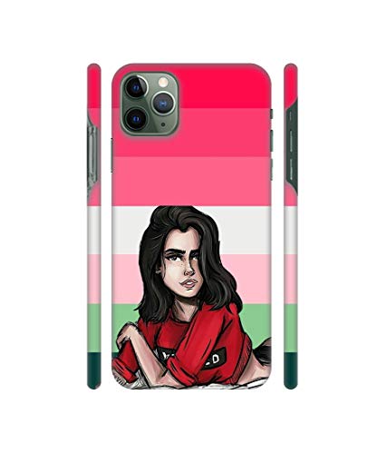 Image of Amazon Brand - Solimo Designer Lady Vector with Line 3D Printed Hard Back Case Mobile Cover for Apple iPhone 11 Pro Max