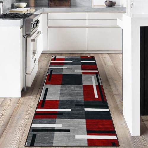 Alfombra para pasillo de cocina lavable duradera de 80 x 250 cm 2