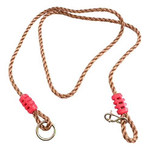 Gogogmee Durable Swing Hanging Straps Kit Adjustable Outdoor Rope Swing Hangers Safe Design for Various Weather Conditions for Tree Swing Accessories Random