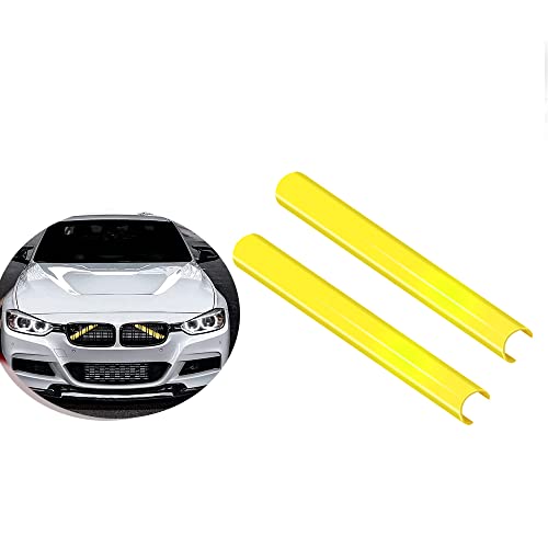 Image of SANRILY For BMW Grill Stripes Accessories Premium Grille Inserts Trims for BMW F20 F30 2012-2016, 1 2 3 Series 328i 320i 4 Series F36 Grill Inserts-Yellow
