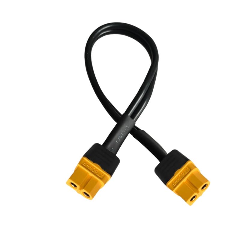 Cable de carga hembra a hembra de alta potencia de 360 W 60 con cable de 12 AWG para baterías de litio, cable de alimentación de 50 cm a 5 metros