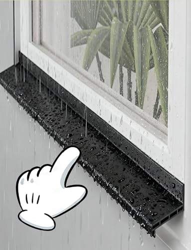 Déflecteur de pluie en caoutchouc autocollant à découper pour porte et vitrage
